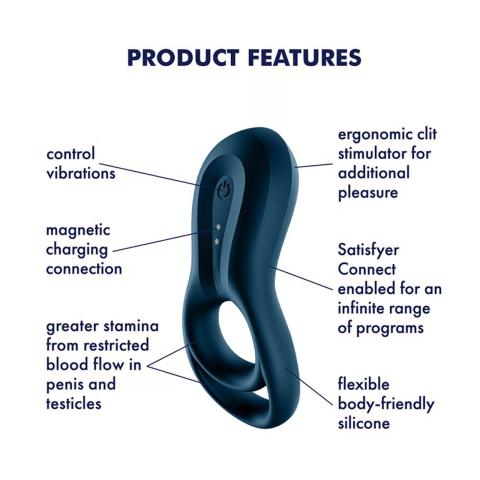 Satisfyer Epic Duo Connect – pierścień wibrujący z aplikacją | Loris.pl