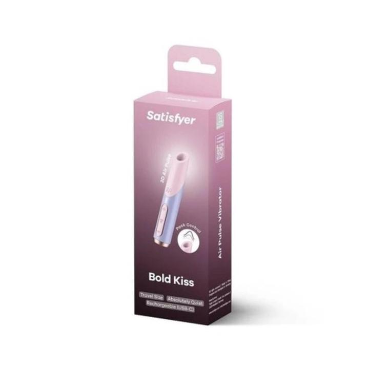 Satisfyer Bold Kiss – mini stymulator fal powietrznych USB-C | Loris.pl