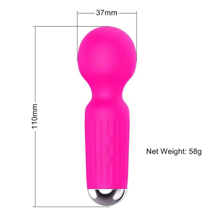 Różowy mini masażer wibracyjny USB 20 trybów wodoodporny