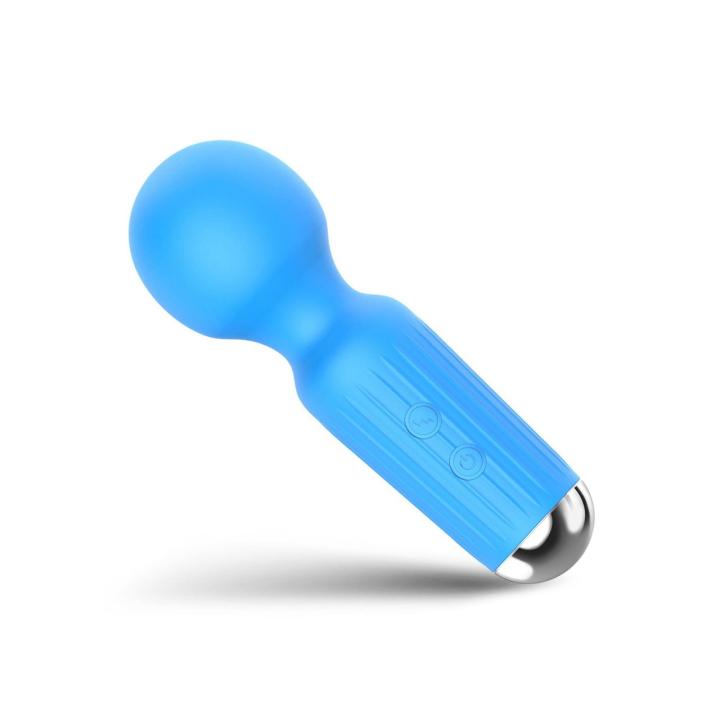 Mini masażer USB wodoodporny 20 trybów wibracji niebieski