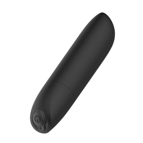 Mini wibrator bullet USB 20 trybów wodoodporny czarny | mocne wibracje