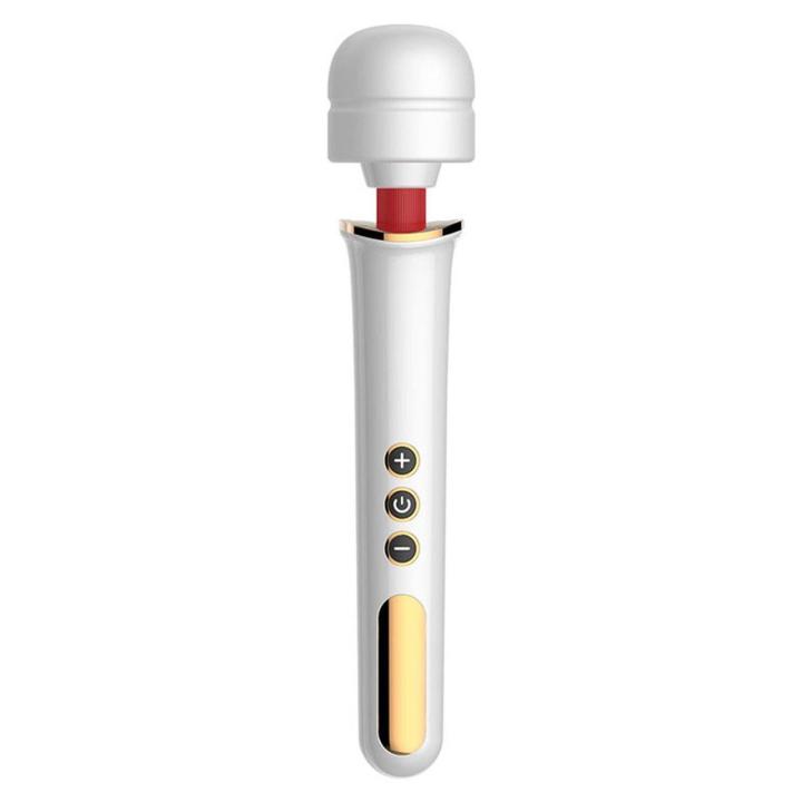 Biały masażer wibracyjny USB – 10 programów, 5 poziomów mocy