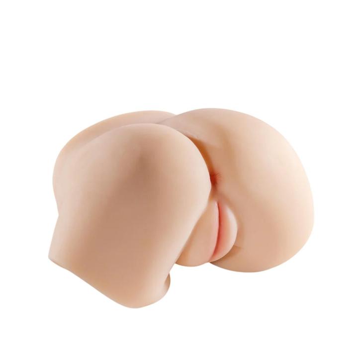 Realistyczny masturbator XL z wibracjami 4 kg i dwoma otworami