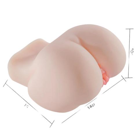 Realistyczny masturbator z wibracjami 1,1 kg – dwa otwory waginalny i analny