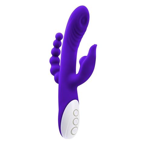 Potrójny stymulator 3w1 z lizaniem i thumpingiem wodoodporny