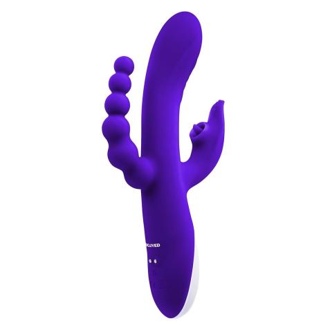 Potrójny stymulator 3w1 z lizaniem i thumpingiem wodoodporny