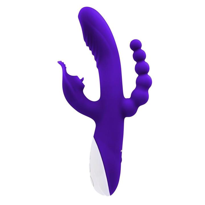 Potrójny stymulator 3w1 z lizaniem i thumpingiem wodoodporny