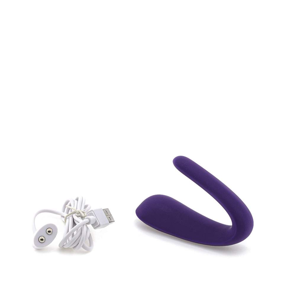 Fioletowy wibrator dla par Satisfyer Partner Single Engine - 10 funkcji wibracji