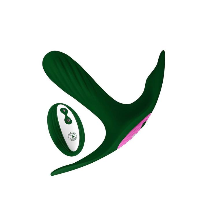 Zielony stymulator wibracyjny do łechtaczki i punktu g