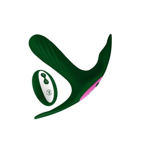 Zielony stymulator wibracyjny do łechtaczki i punktu g