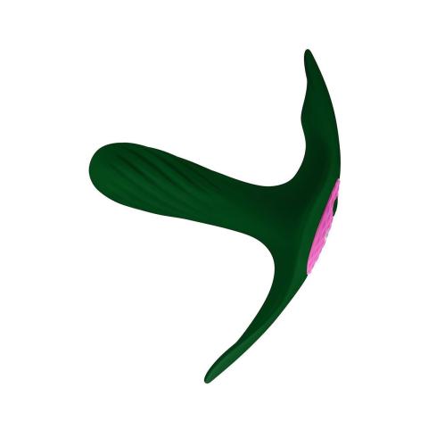Zielony stymulator wibracyjny do łechtaczki i punktu g