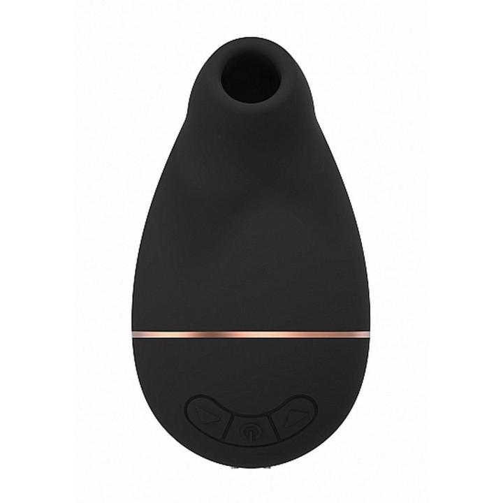Czarny stymulator wodoodporny z silikonu medycznego, ładowanie magnetyczne USB