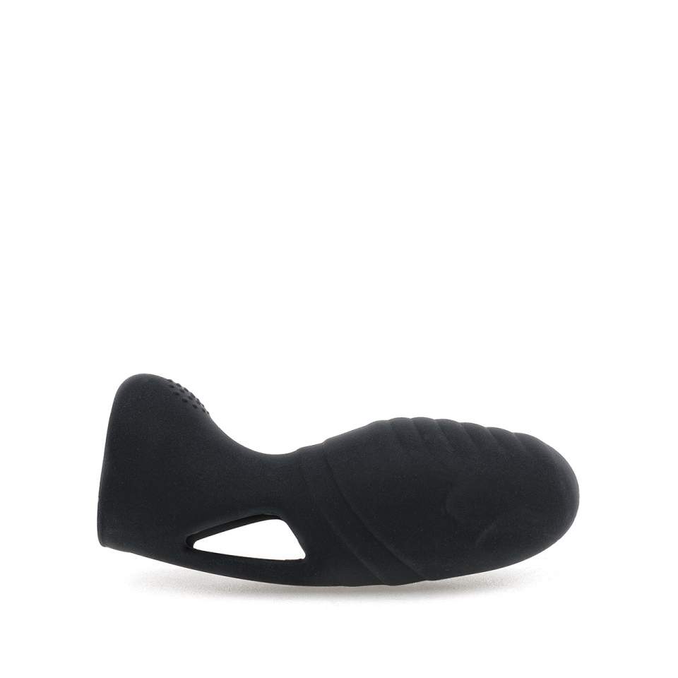 Silikonowy wibrator palcowy do stymulacji łechtaczki i punktu G – czarny