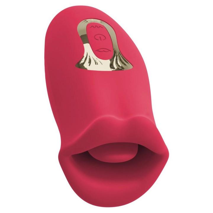 Stymulator oralny z ruchomymi ustami i wibrującym języczkiem 13 cm