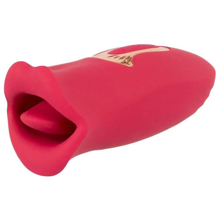 Stymulator oralny z ruchomymi ustami i wibrującym języczkiem 13 cm