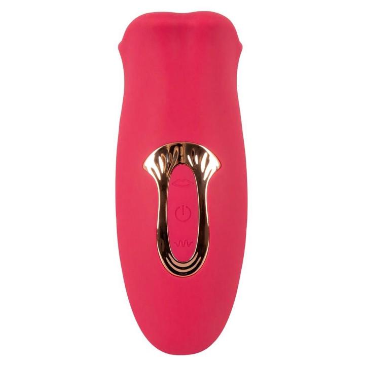 Stymulator oralny z ruchomymi ustami i wibrującym języczkiem 13 cm