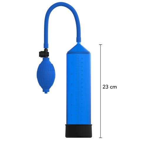 Pompka do penisa z miarką i zaworem upustu, ręczna, 20 cm