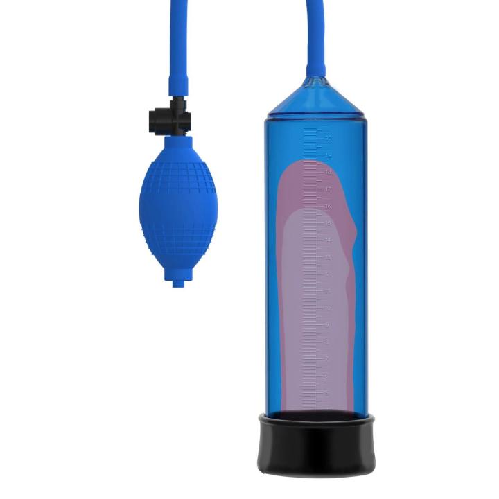 Pompka do penisa z miarką i zaworem upustu, ręczna, 20 cm