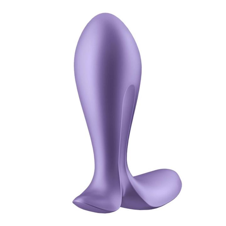 Satisfyer Intensity Plug Purple – plug wibrujący z aplikacją Bluetooth | Loris.pl
