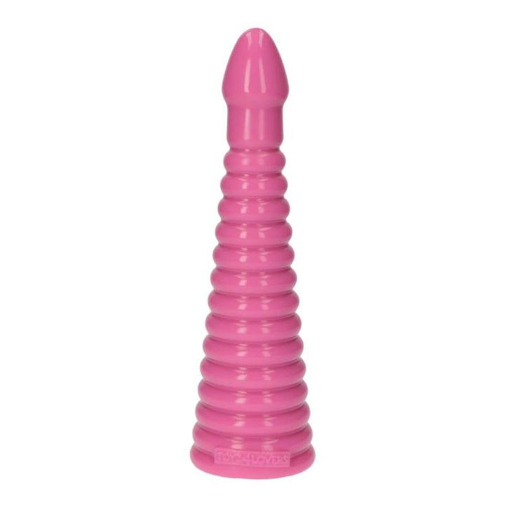 Różowy plug analny XXL 26 cm z kulkami – intensywna stymulacja