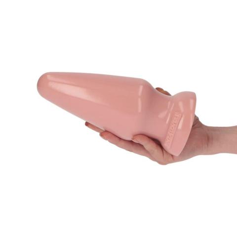 Duży plug analny z przyssawką 16,5 cm cielisty wodoodporny