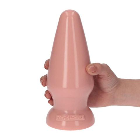 Duży plug analny z przyssawką 16,5 cm cielisty wodoodporny