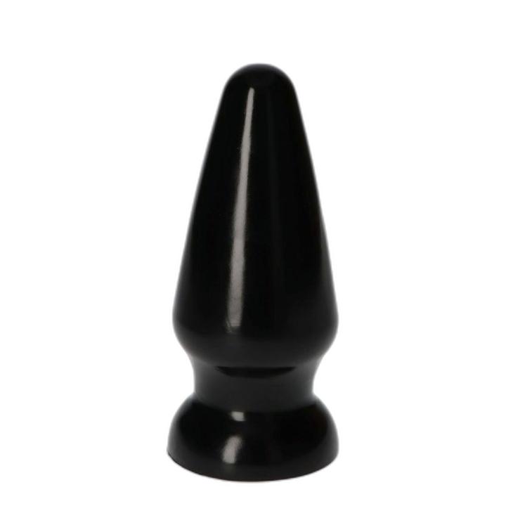 Czarny plug analny z przyssawką 16,5 cm wodoodporny