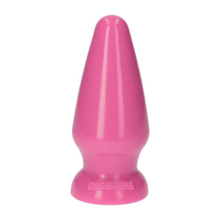 Różowy plug analny z przyssawką 16,5 cm wodoodporny