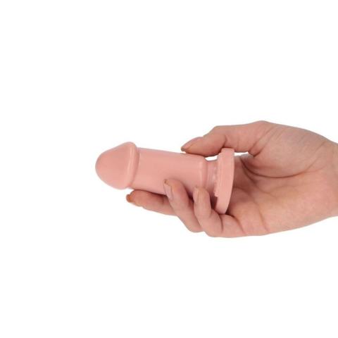 Cieliste dildo analne z przyssawką 8 cm – małe i miękkie