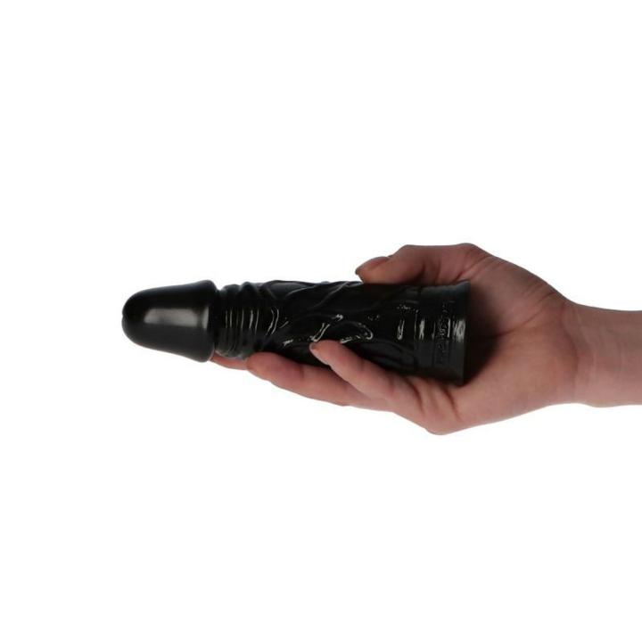 Czarne realistyczne dildo kompaktowe – delikatny rozmiar i naturalne detale