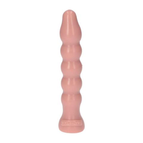 Cielisty korek analny z kulkami 13 cm i przyssawką – wodoodporny
