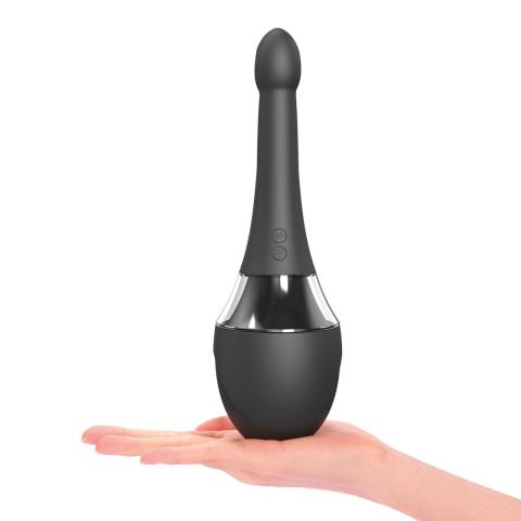 Wibrująca gruszka do lewatywy analnej 360° 200 ml | 3 tryby płukania i 7 wibracji