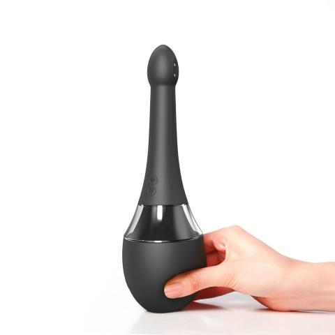 Wibrująca gruszka do lewatywy analnej 360° 200 ml | 3 tryby płukania i 7 wibracji