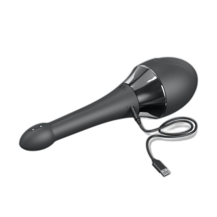 Wibrująca gruszka do lewatywy analnej 360° 200 ml | 3 tryby płukania i 7 wibracji