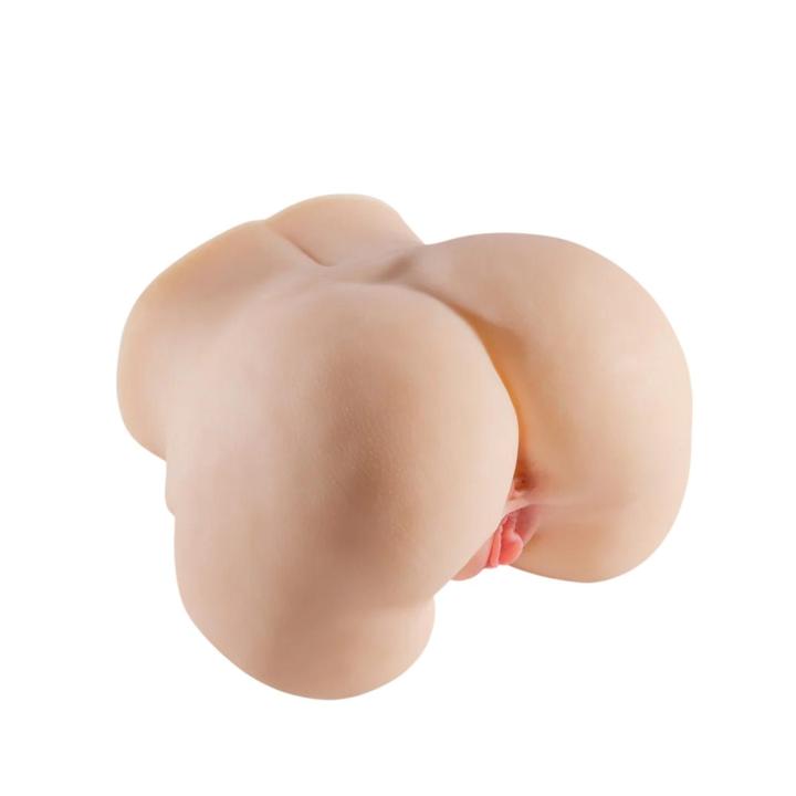 XXL masturbator z wibracjami 5 kg - realistyczny, dwa otwory wagina i anal