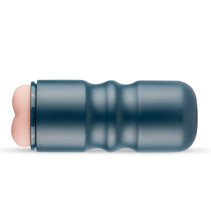 Różowy masturbator analny w etui 17 cm – żebrowane wnętrze i wypustki