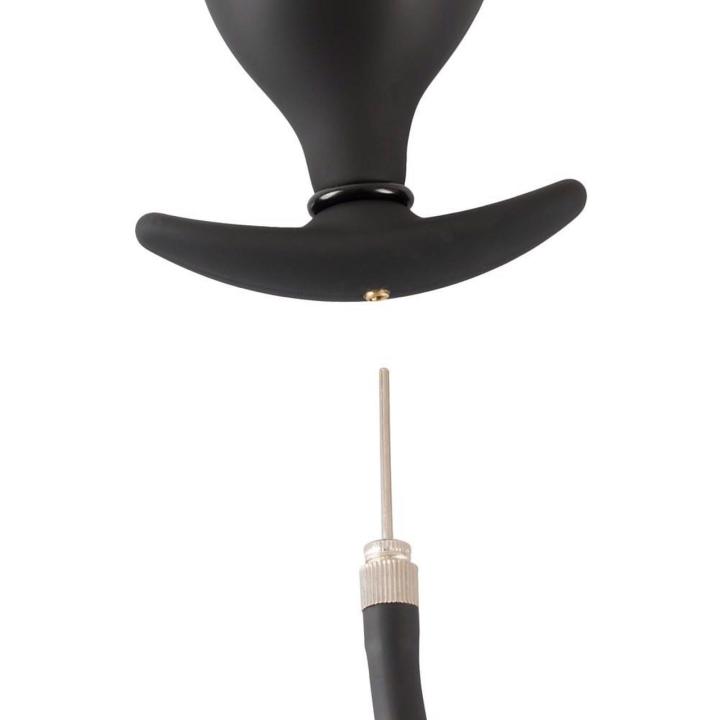 Pompowany plug analny 8 cm z regulacją rozmiaru – miękki silikon