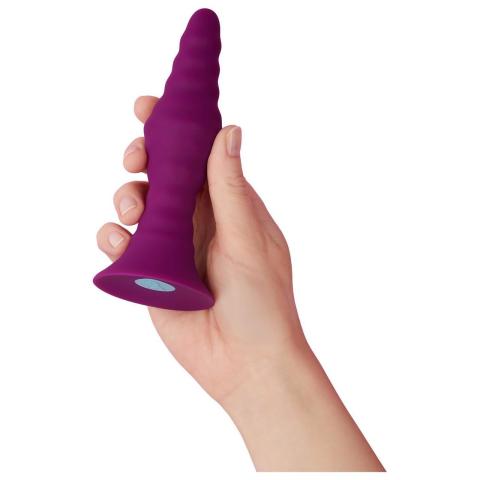 Wibrujący plug analny z pilotem 15 cm wodoodporny USB z przyssawką