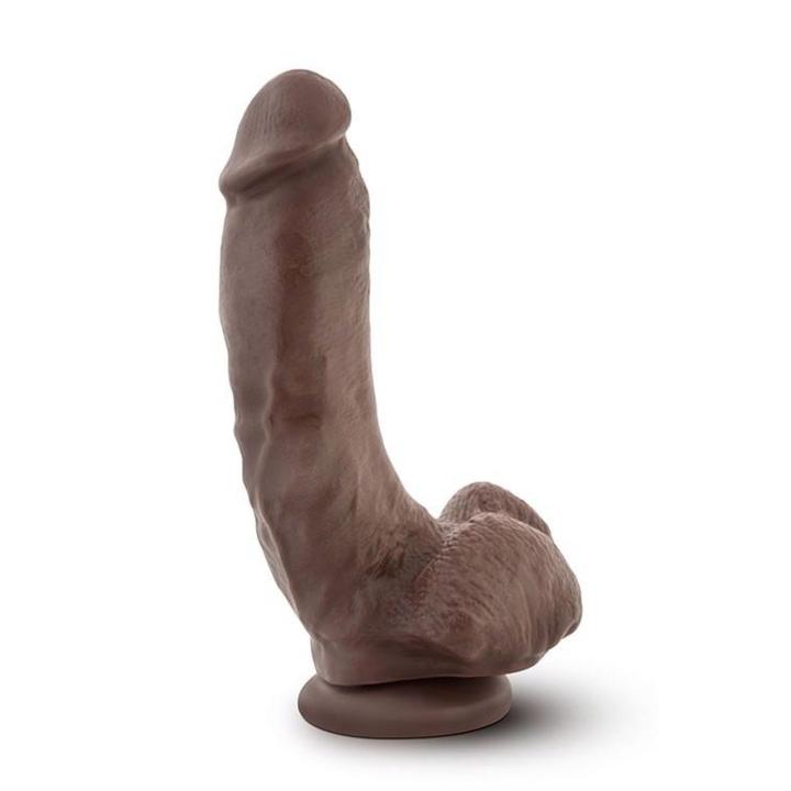 Realistyczne dildo 22,9 cm z przyssawką i jądrami