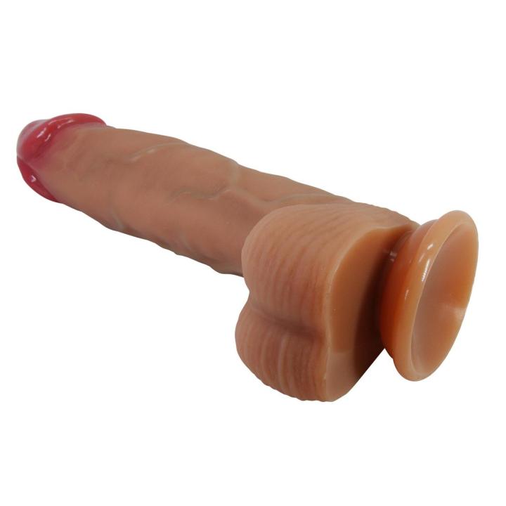 Realistyczne dildo silikonowe 23,4 cm z przyssawką i kompatybilnością z uprzężą