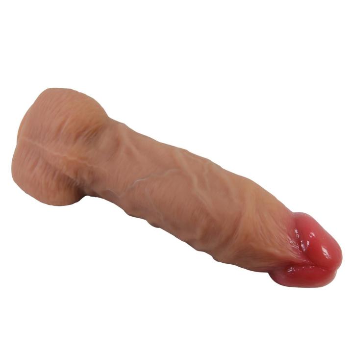 Realistyczne dildo silikonowe 23,1 cm z przyssawką do uprzęży