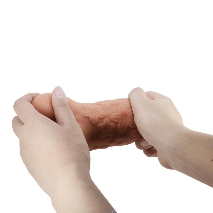 Realistyczny masturbator waginalny wodoodporny tpr z żebrowanym tunelem