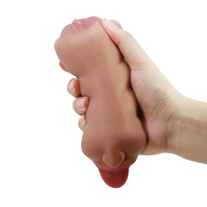 Męski masturbator premium z dwoma kanałami stymulacji