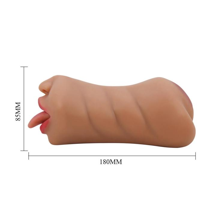 Męski masturbator premium z dwoma kanałami stymulacji