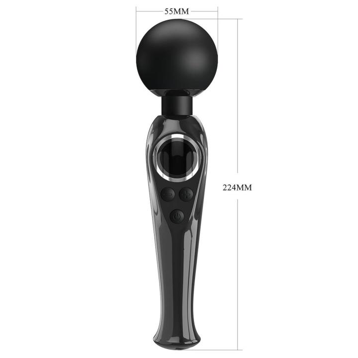 Masażer różdżka z ekranem lcd, 10 trybów i 9 prędkości, ładowanie usb