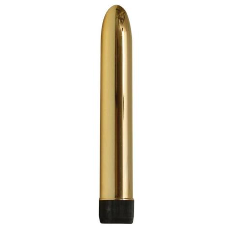 Złoty wibrator klasyczny 17 cm z płynną regulacją wibracji