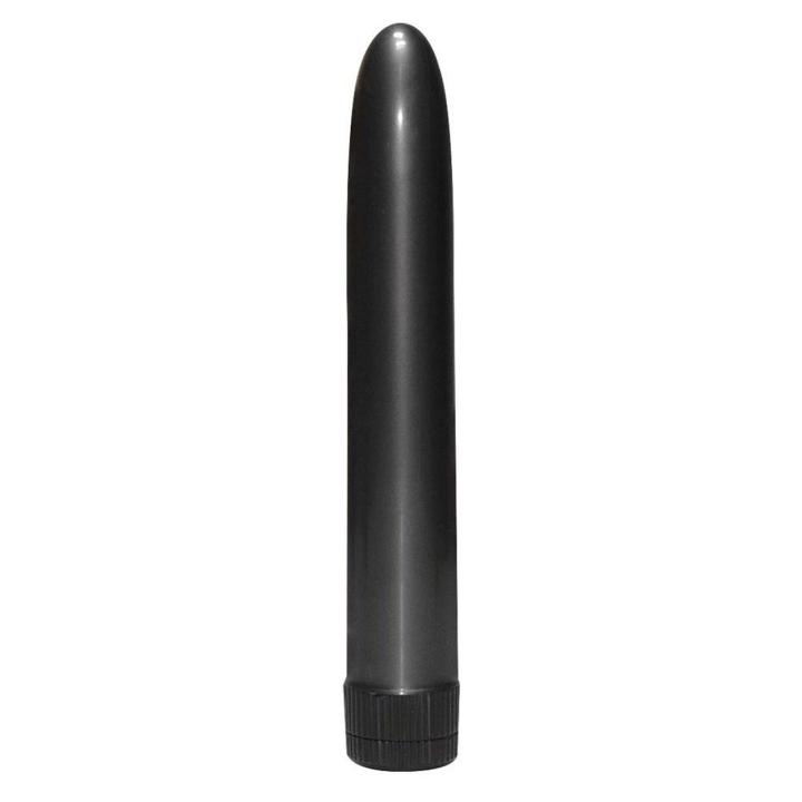 Smukły wibrator 17 cm antracyt ABS z płynną regulacją wibracji