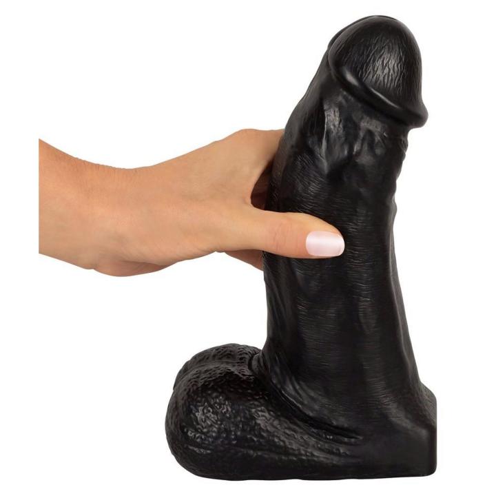 Gigantyczne realistyczne dildo 22 cm, średnica 7 cm z kulistą podstawą