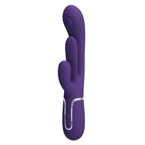 Wibrator króliczek fioletowy z języczkiem – 7 pulsacji i 7 wibracji