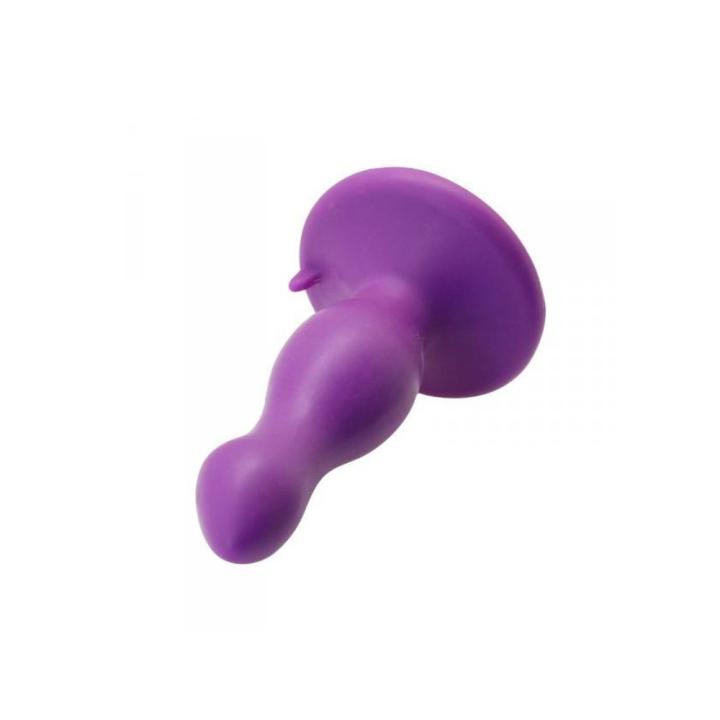 Stożkowy plug analny z przyssawką 9 cm silikonowy